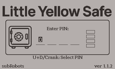 Little Yellow Safe